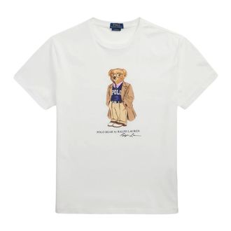 Ralph Lauren T-Shirts, male, White, XL, Polo Bear T-Shirt