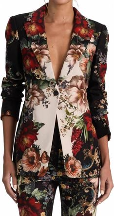 Alice & Olivia Breann Blazer In Floral