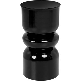 Beliani Accent Side Table Black Iron Painted Indoor Living Room Bedroom PAGE