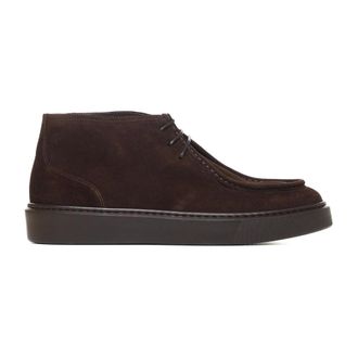 Doucal's Lace-up Boots, male, Brown, Size: 11 1/2 US Classic Flat Shoes