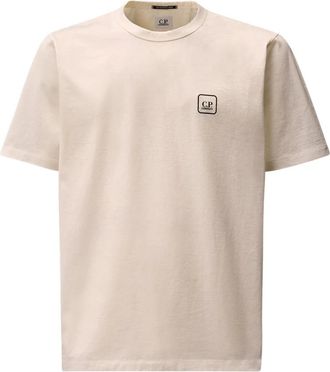 C.P. Company C.p. Company, Tops, Heren, Wit, S, Katoen, Urban Tech Jersey T-shirt Wit