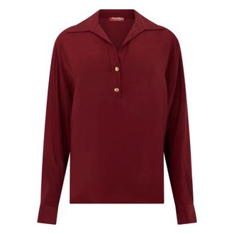 Max Mara Dames, Blouses & Shirts, Rood, Maat: M Zijde