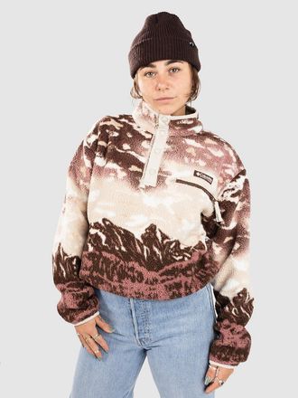 Columbia Helvetia II Printed Cropped Half Snap Half-Zip Fleece Trui patroon