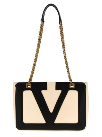 Valentino Garavani BlackWhite Viva Superstar Shoulder Bag