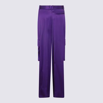 Versace Womens Trousers Bright Dark Orchid _ac Se