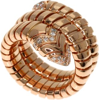 Bulgari Tubogas Pink Band Ring (Pre-Owned)