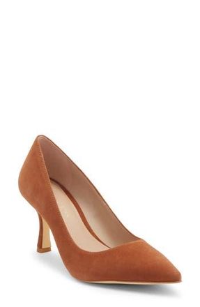 Stuart Weitzman Isla Leather Pump in Saddle at Nordstrom Rack, Size 10.5