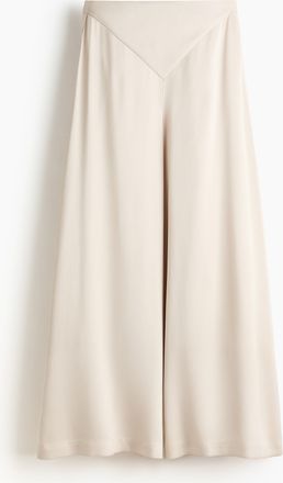 H&M Hose mit weitem Bein - Hellbeige