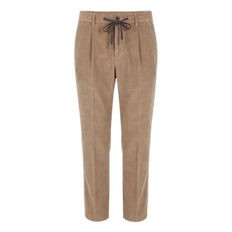 PESERICO Pantalones de corte slim - Trousers - Hombre - Marr&oacute;n - XL