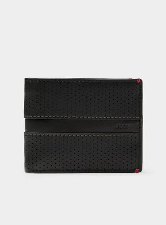 Fossil Mens Perforated leather wallet