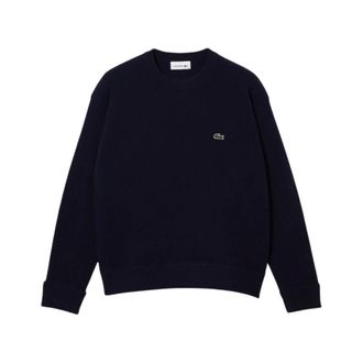 Lacoste Trui van wol met ronde hals - Dames - Ronde hals truien - Blauw - XS - Wol - Truien & Vesten