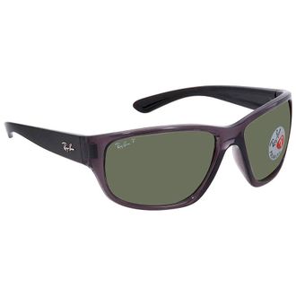 Ray-Ban RB4300 Rectangle Polar Green AR Blue Sunglasses RB4300 705/O963