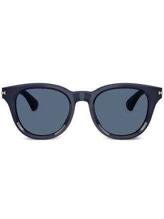Burberry Sunglasses logo-engraved sunglasses - Blue