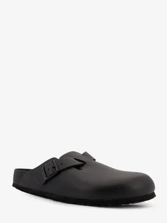 Birkenstock Unisex Boston Bs Leather Mule Black Pelle Sandal