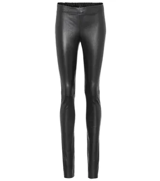 Joseph Mid-rise leather leggings