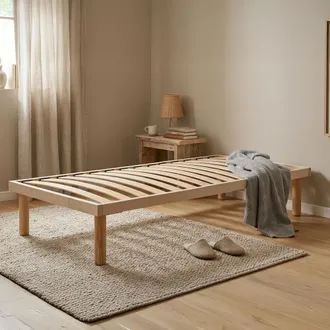 Talamo Italia Talamo Italia - Dmora - Somier Individual Dgrave, Base Ortop&eacute;dica Con Listones De Madera, 100% Made In Italy, 80x190h31 Cm