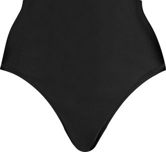 Puma Highwaist-Bikini-Hose PUMA PUMA SWIM WOMEN HIGH WAIST BRIEFS, Damen, Gr. XL, N-Gr, schwarz, Obermaterial: 80% Polyamid, 20% Elasthan, Badehosen Highwa