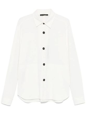 Harris Wharf London honeycomb overshirt - White
