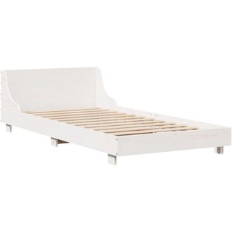 vidaXL Estructura Cama Sin Colch&oacute;n Madera Maciza Pino Blanca 100x200cm Vidaxl