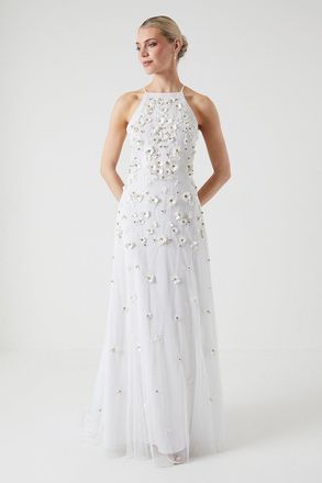 Coast Jasmine Embellished Halter Wedding Dress