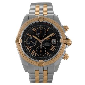 Breitling Pre-owned Breitling Chronomat Evolution Chronograph Automatic Chronometer Black Dial Mens Watch C13356