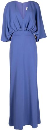 Elie Saab Cady floor-length gown - women - Elastane/Viscose/Acetate - 36 - Blue