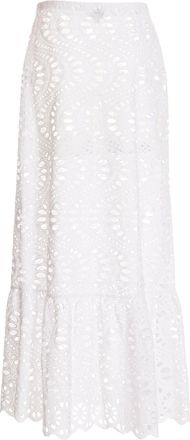 Giambattista Valli Womens White Cotton Mini Skirt