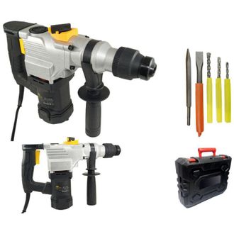 Trade Shop Trade Shop Traesio - Trapano Scalpellatore Martello Demolitore 1350w 28mm Tassellatore 5 Accessori