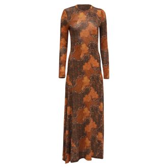 Ulla Johnson Amari Printed Jersey Maxi Dress in Multicolor Rayon