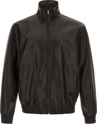 Valentino Garavani Calfskin Leather Mens Jacket