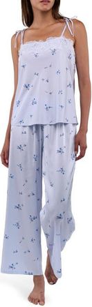 Flora Nikrooz Celeste Print Cami Pajamas in Blue at Nordstrom, Size X-Small