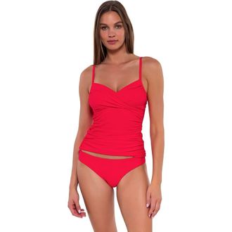 Sunsets Simone Tankini Swimsuit Top in Geranium at Nordstrom, Size X-Small