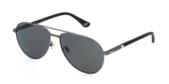 Police SPLR77 NEW CROSSROADS 6 613P Mens Sunglasses Silver Size 59