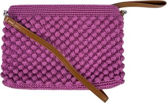 Gianni Chiarini Baguette met Pompons - Dames - Schoudertassen - Roze - ONE Size - Tassen