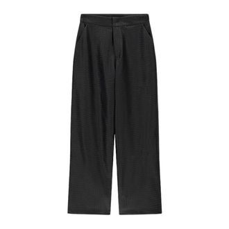 Guess Sabine Basket Weave Pant - Dames - Broeken - Zwart - Maat: XS