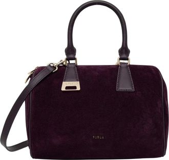 Furla Olivia M Boston Tas - Dames - Tassen - Paars - Maat: ONE Size Zijde