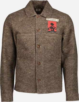 C.P. Company Mens Program_3 Felt Overshirt - Size: 38