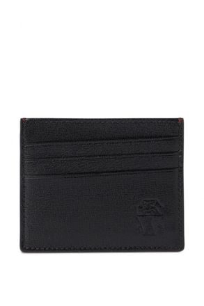 Brunello Cucinelli LEATHER CARD CASE Size: OS, colour: BLACK