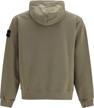Stone Island Cotton Hoodie Hoodie - Beige