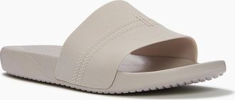 FitFlop Mens Fitflop iQushion Pool Polyurethane Mens Pale Grey Slides - Size: 12