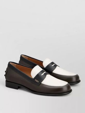 Tod's leather loafers urban style rubber sole