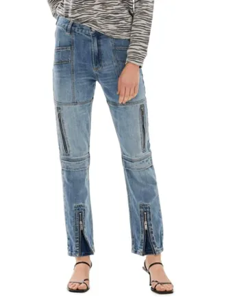 Blue Revival Piper Utility Denim Pants In Blue