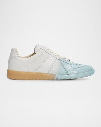 Maison Margiela Replica Sprayed Leather Low-Top Sneakers