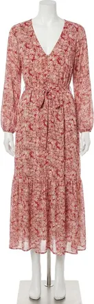 Z Supply Della Floral Maxi Dress In Crimson Crush