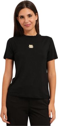 A|X Armani Exchange Logo T-shirt met Ronde Hals - Dames - T-shirts - Zwart - L - Tops
