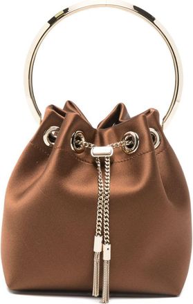 Jimmy Choo London Bon Bon Leather Bucket Bag