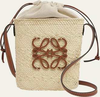 Loewe x Paulas Ibiza Anagram Pocket Crossbody Bag in Iraca Palm