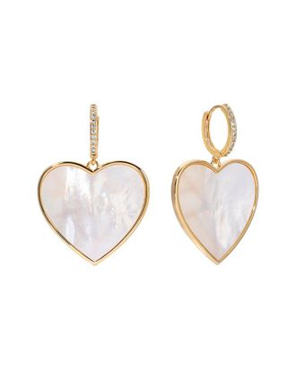 Eyecandy LA Eye Candy La Shell Pearl Drop Earring