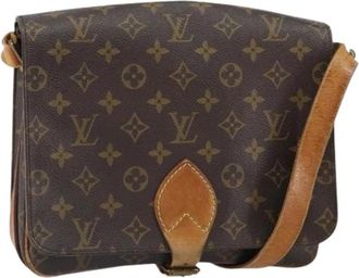 Louis Vuitton Pre-owned Vintage Canvas Cross Body Bag - Dames - Vintage Schoudertas - Bruin - ONE Size - Vintage