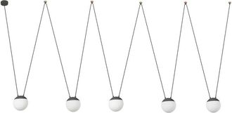 Faro Barcelona Faro Mine 28376-5L - 5 Light Ceiling Pendant Wood, Dark Grey, E27